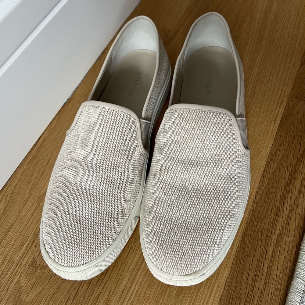 Vince Cream Slip-On Sneakers